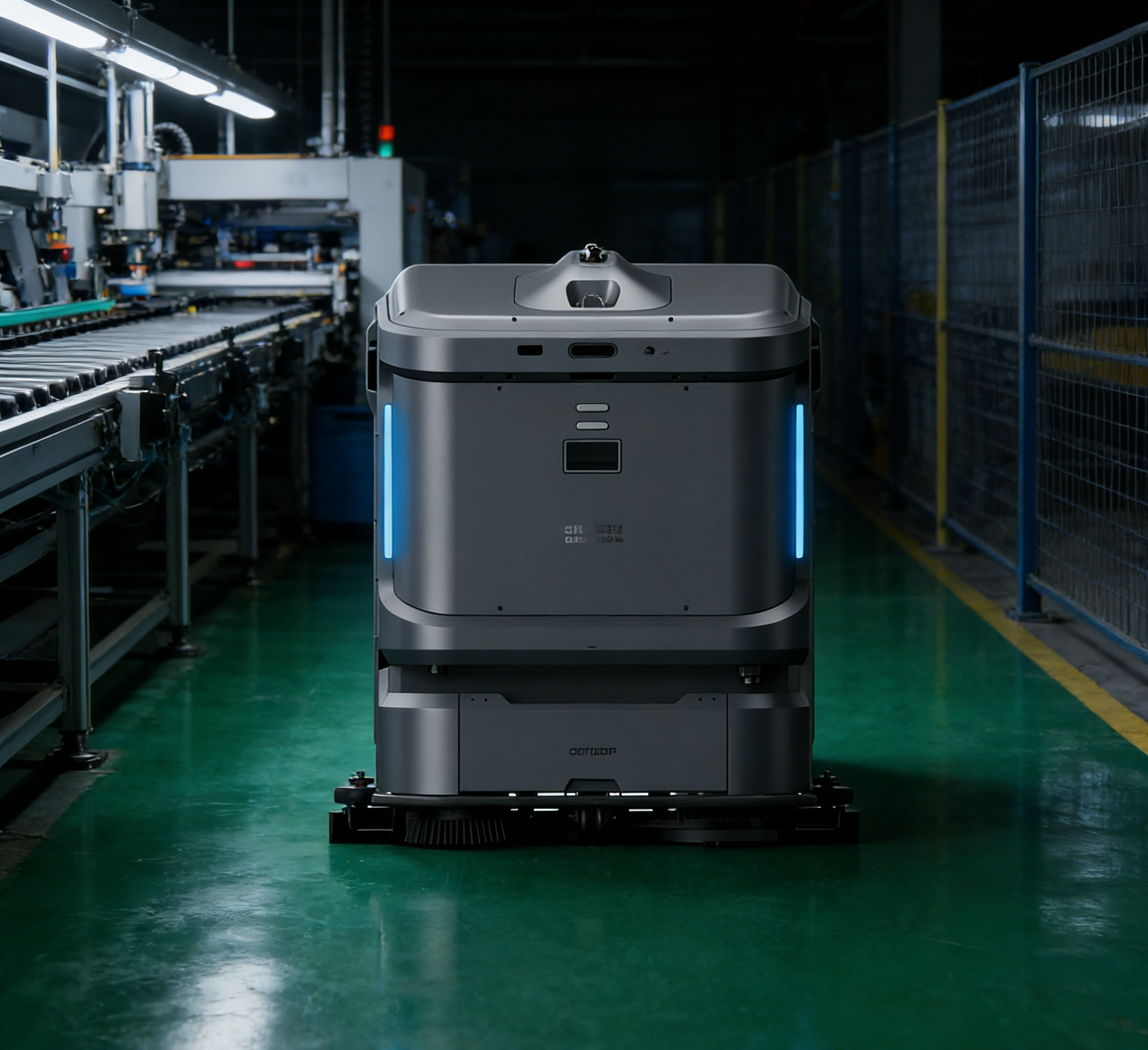 Autonomiczny robot sprzątający QD750F w hali przemysłowej